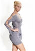 Grey/Silver Dress with sleeves