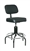 Bevco 2600-5 Upholstered Chair w/ Chrome Footring Plastic Glides, Height Adjusts 24" - 29"
