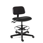 Bevco 4500-V-3850S/5 Westmound Upholstered Vinyl Chair With Dual Wheel Hard Floor Casters