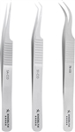 Excelta 51-CO Ultra Fine Point Angled/Curved Cobaltima Tweezers