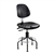 Bevco 7601D-BK- Dura 7000D Series Ergonomic Chair w/ Articulating Tilt Seat and Back Polyurethane - 23"- 28"--Black