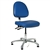 Bevco 9051ME2-BL - Integra-ECR 9000 Series Class 100 ESD Cleanroom Chair - Static Control Vinyl - 15.5"-21" - ESD Mushroom Glides - Blue