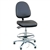 Bevco 9350LE1-BK - Integra-ECR 9000 Series Class 10 ESD Cleanroom Chair - Static Control Vinyl - 19"-26.5" - ESD Mushroom Glides - Black