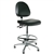 Bevco 9550ME-BK- Integra-ECR 9000 Series Class 10 ESD Cleanroom Chair - Static Control Vinyl Medium Back - 21.5"-3.5" - ESD Mushroom Glides - Black