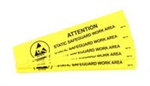 Botron B6716 Static Safe Work Area Bench Sign 1"x6" 10/PK