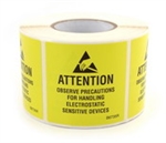 Botron B6734  Awareness Label 5/8"x2" 500/Roll