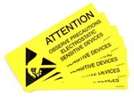 Botron B6747 Observe Precautions ESD Sign 4" x 10" 10/PK