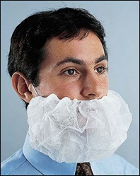 Disposable Beard Covers: MaxClean Technology: BC1018-W