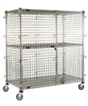 Eagle Group CSC2430S Stainless Steel 24" x 30" Full Size Mobile Security Unit