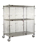 Eagle Group CSC3030 30" x 30" Full Size Chrome Mobile Security Unit