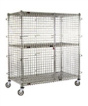 Eagle Group CSC3036S 30" x 36" Full Size Mobile Security Unit - Stainless Steel CSC3036S