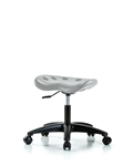 ECOM Seating PTDHSL-RG-RC-GRY Gray Polyurethane Tractor Stool