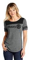 Sport-Tek Womens Tri-Blend Wicking Fan Tee