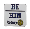 He/Him Pronoun Lapel Pin