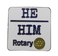 He/Him Pronoun Lapel Pin