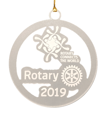 Acrylic Rotary Xmas Ornament