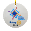 Rotary Xmas Ornament Round