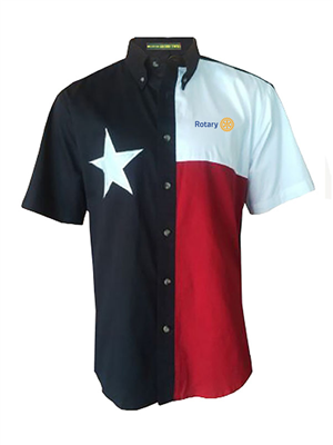 Tiger Hill Texas Flag Short Sleeve Twill Shirt