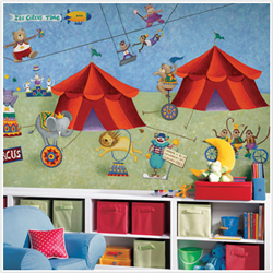 Big Top Circus XL Wallpaper Mural 6' x 10.5'