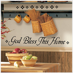 God Bless This Home Peel & Stick Wall Decal