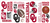 University of Oklahoma Peel & Stick Wall Decals