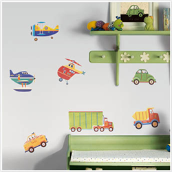 Transportation Peel & Stick Wall Decals