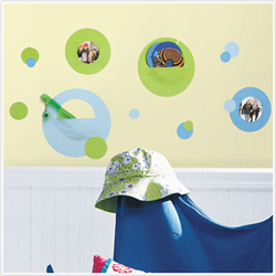 Wallpockets Blue Peel & Stick Wall Decals