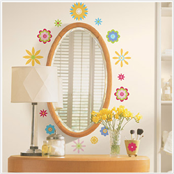 Graphic Flowers Peel & Stick Wall Decal