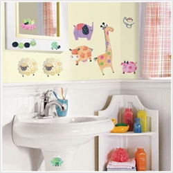 Polka Dot Piggy Peel & Stick Wall Decals