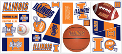 University of Illinois Peel & Stick Wall Decals