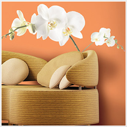 White Orchid Giant Peel & Stick Wall Decal