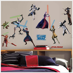 Star Warsâ„¢: The Clone Wars Glow in the Dark Wall Decals