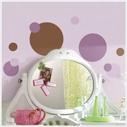 Just Dots Purple/Brown Peel & Stick Wall Decals