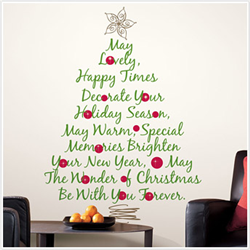 Christmas Tree Quote Giant Peel & Stick Wall Decals