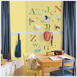 Animal Alphabet Peel & Stick Wall Decals