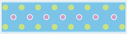 Dot Peel & Stick Border - Blue