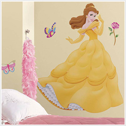 Belle Giant Wall Decal With Gems