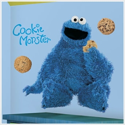 Cookie Monster Peel & Stick Giant Wall Decals