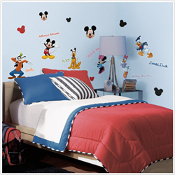 Mickey & Friends Peel & Stick Wall Decals