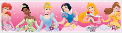 Disney Princess Dream From the Heart Pink Peel & Stick Border