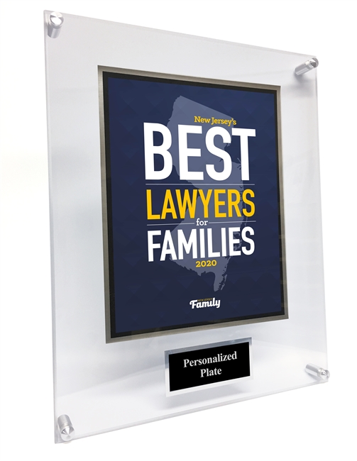 2020 New Jersey's Best Lawyers for Families Acrylic Plaque