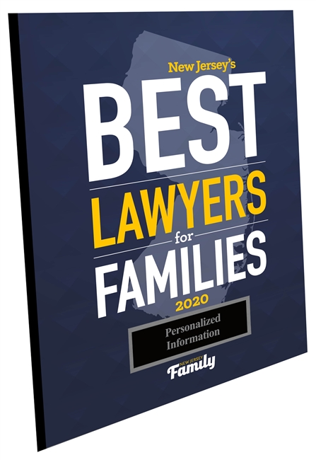 2020 Deluxe New Jersey's Best Lawyers for Families Cleancut Plaque