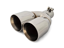 Yonaka Stainless Steel 3.5" Dual Exhaust Tip (Straight cut)