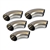 1.75" Stainless Steel Short Radius 90 Degree Bend - 5 Pack