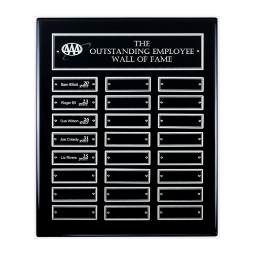 Black Finish Perpetual Plaque