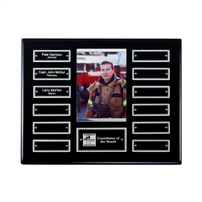 Ebony finish perpetual photo plaque