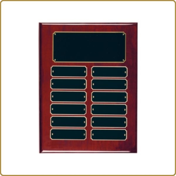 Rosewood Piano Finish Perpetual Plaque