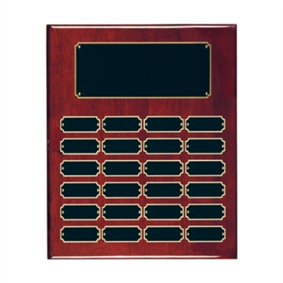 Rosewood Piano Finish Perpetual Plaque