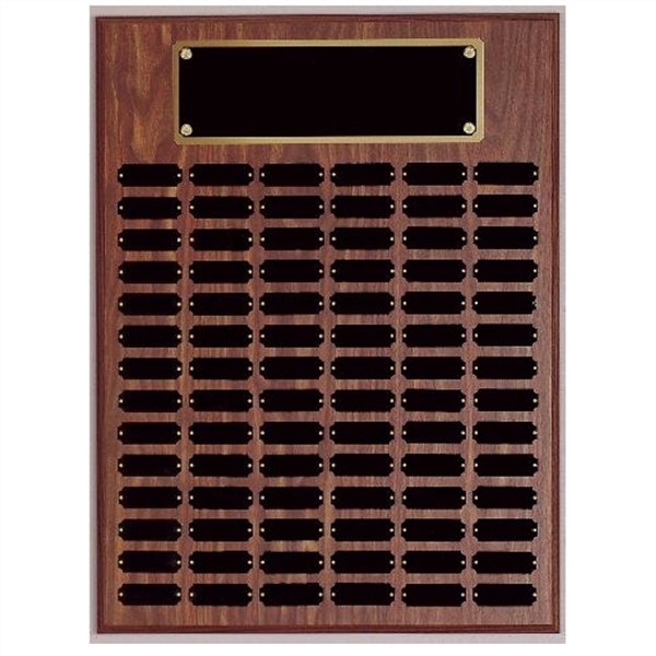 Step Edge Walnut Perpetual Plaque