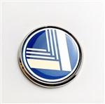 Miata vintage nose badge blue